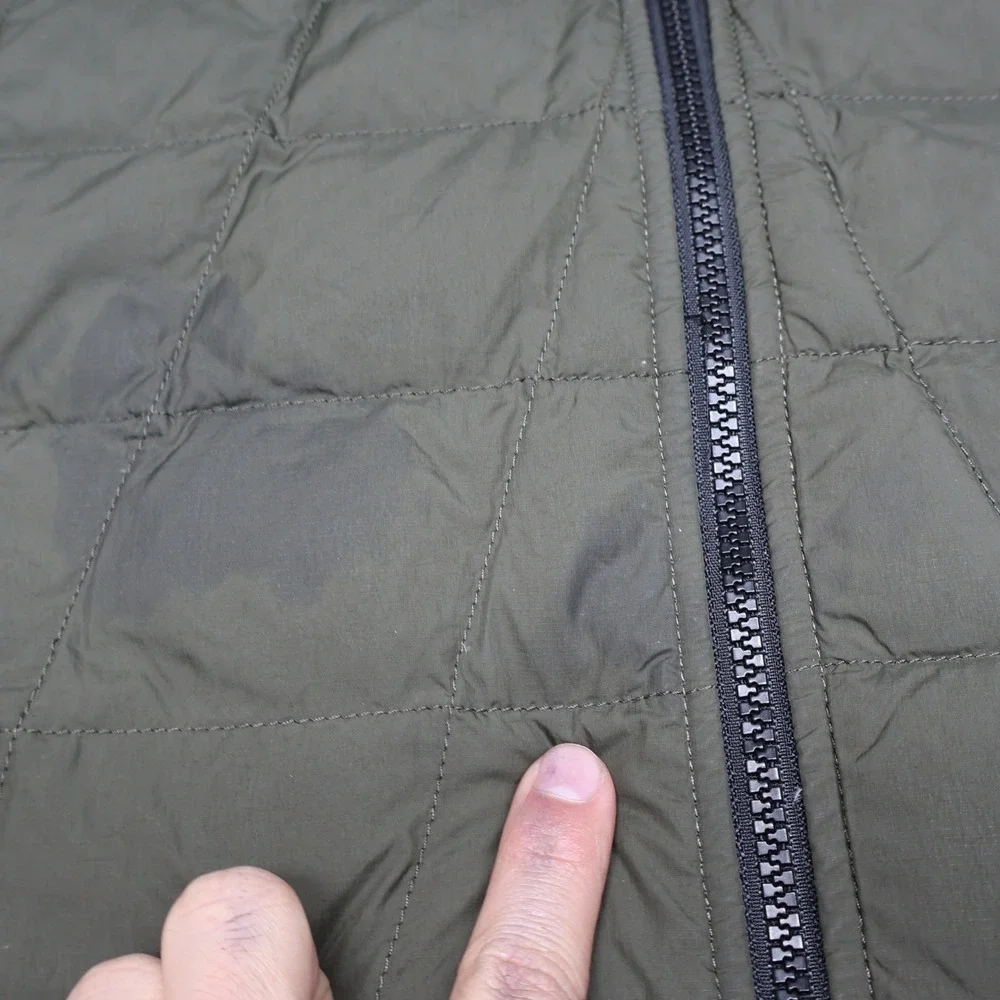North Face Down‎ Jacket Mens Large Green Ravenwood 550 Fill Light Quilted Puffer